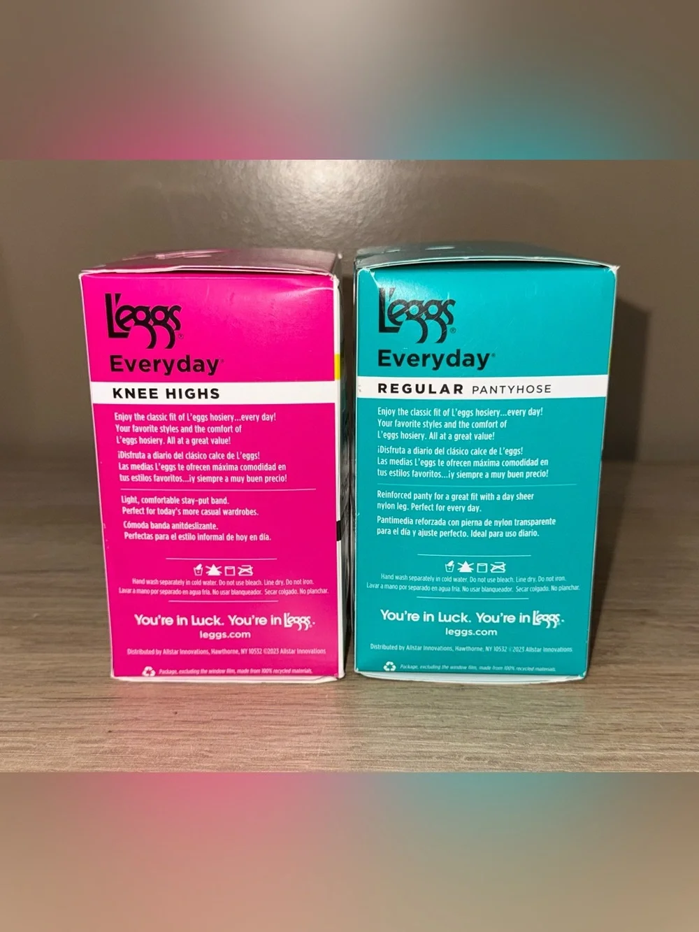NWT L'eggs Everyday Regular Pantyhose/Knee highs. Bundle of 2. Plus one size/Q L